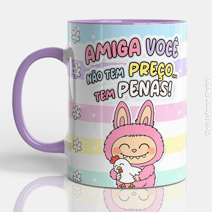 Caneca Labubu Frases 10