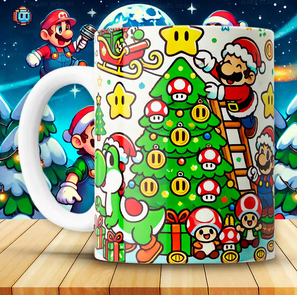 Coleção Canecas Super Natal Bros 2