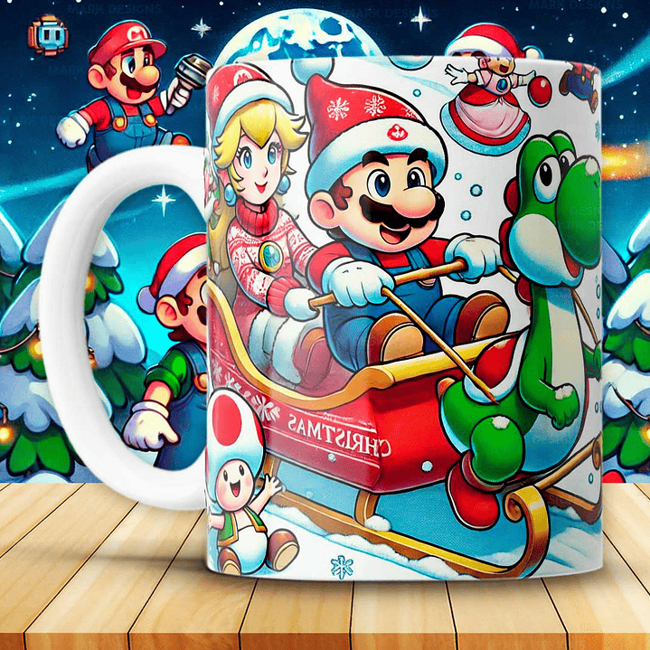 Coleção Canecas Super Natal Bros 3