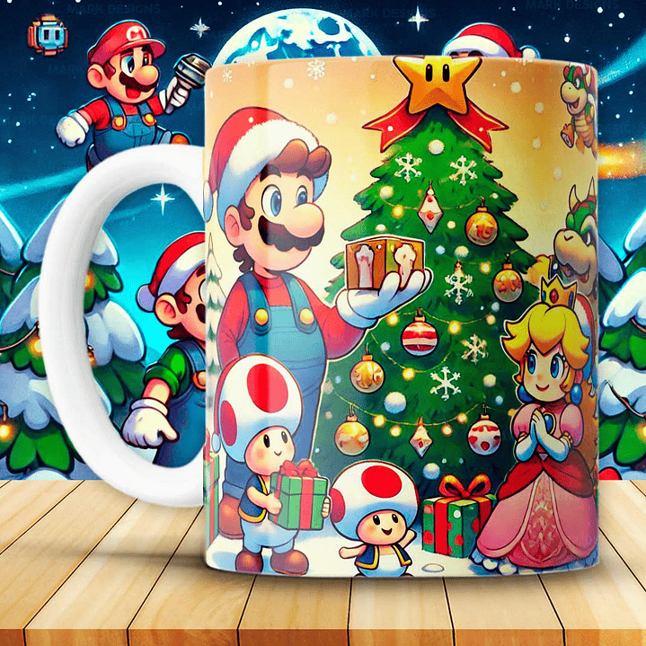 Coleção Canecas Super Natal Bros 5