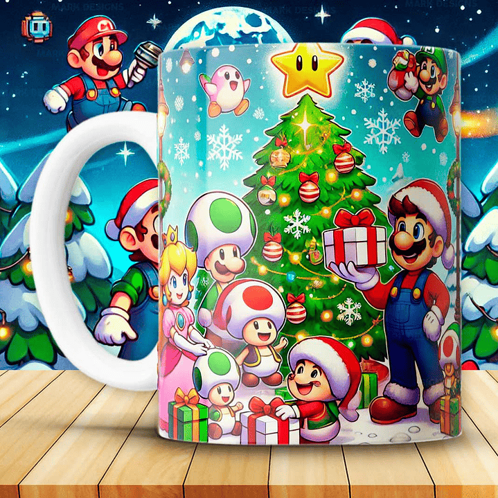 Coleção Canecas Super Natal Bros 7