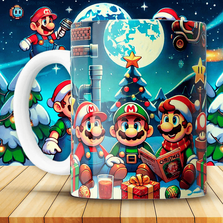 Coleção Canecas Super Natal Bros 9