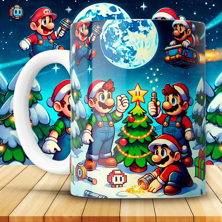 Coleção Canecas Super Natal Bros 11
