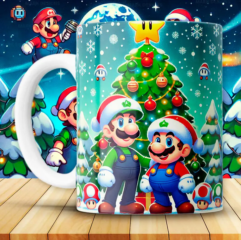 Coleção Canecas Super Natal Bros 12