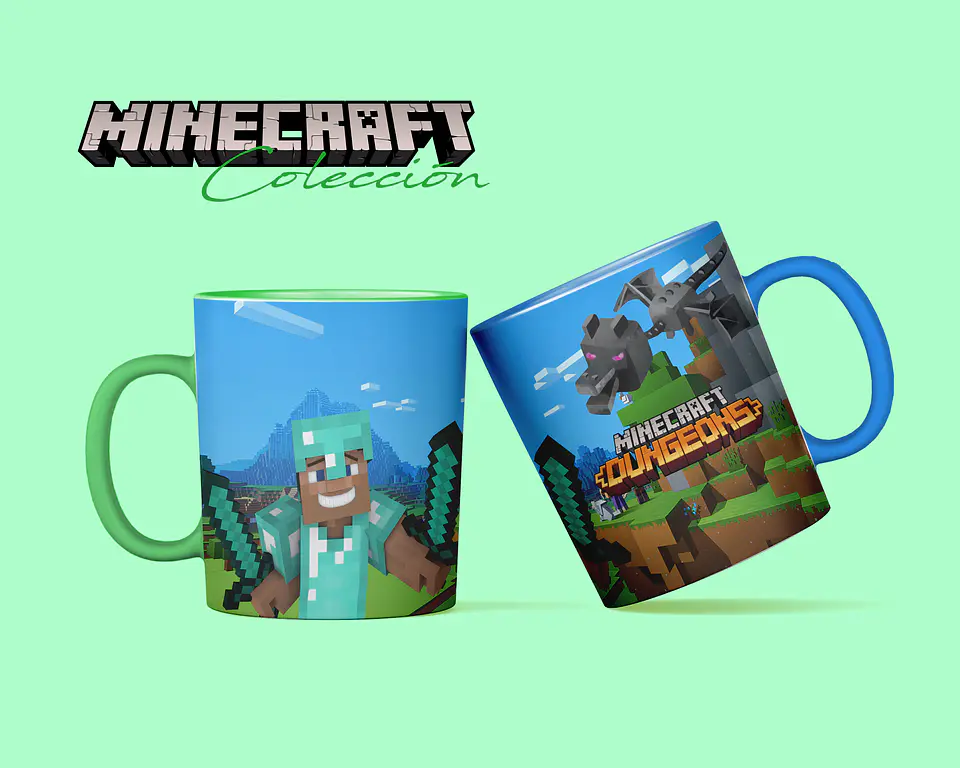 Coleção Canecas Minecraft 6