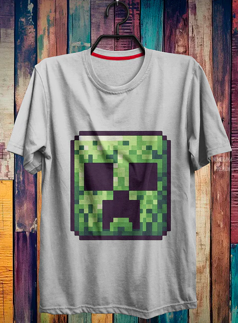 Coleção T-shirts Minecraft "Blocos de Estilo"