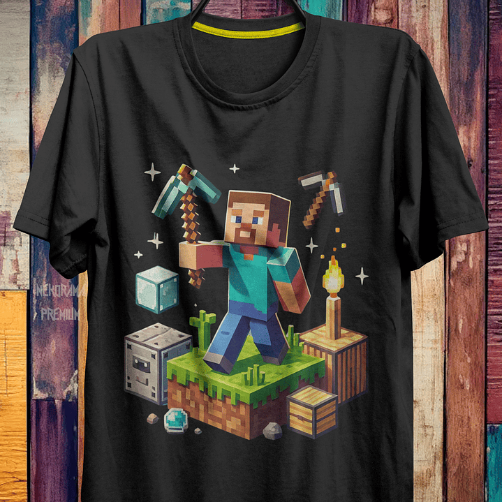 Coleção T-shirts Minecraft 