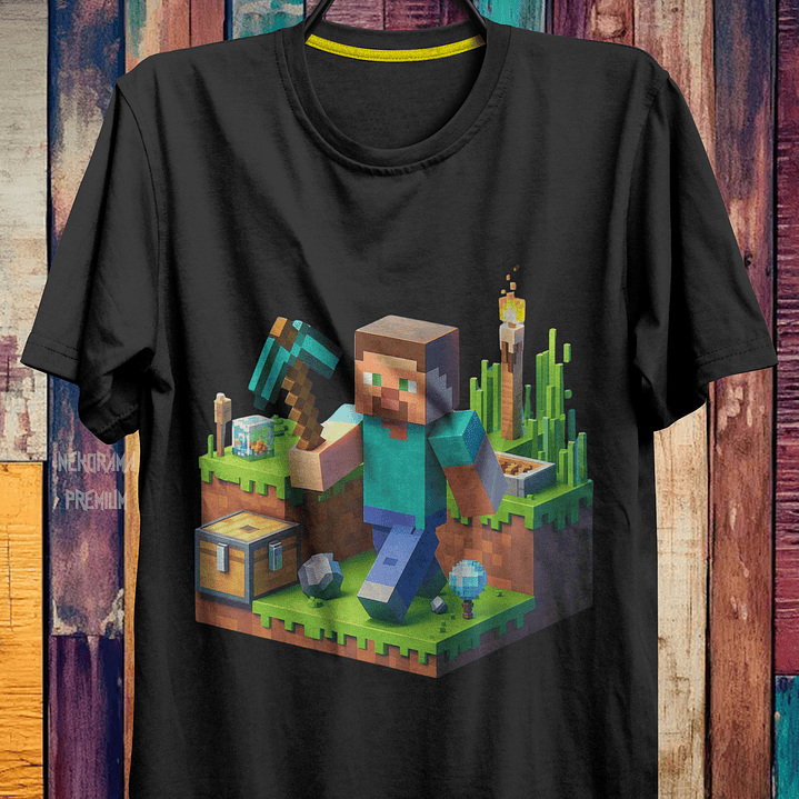Coleção T-shirts Minecraft 