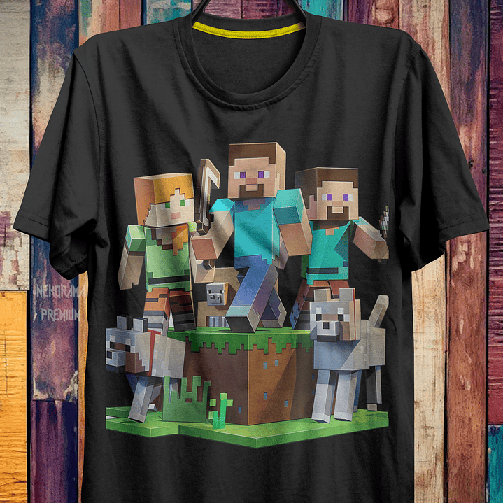 Coleção T-shirts Minecraft 