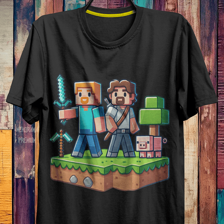 Coleção T-shirts Minecraft 