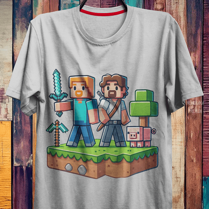 Coleção T-shirts Minecraft 