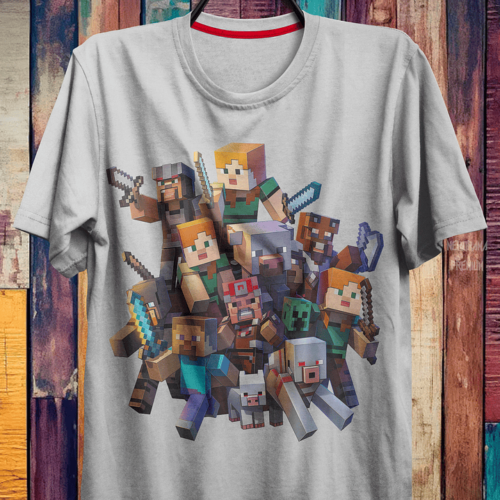 Coleção T-shirts Minecraft 