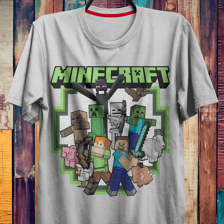 Coleção T-shirts Minecraft 
