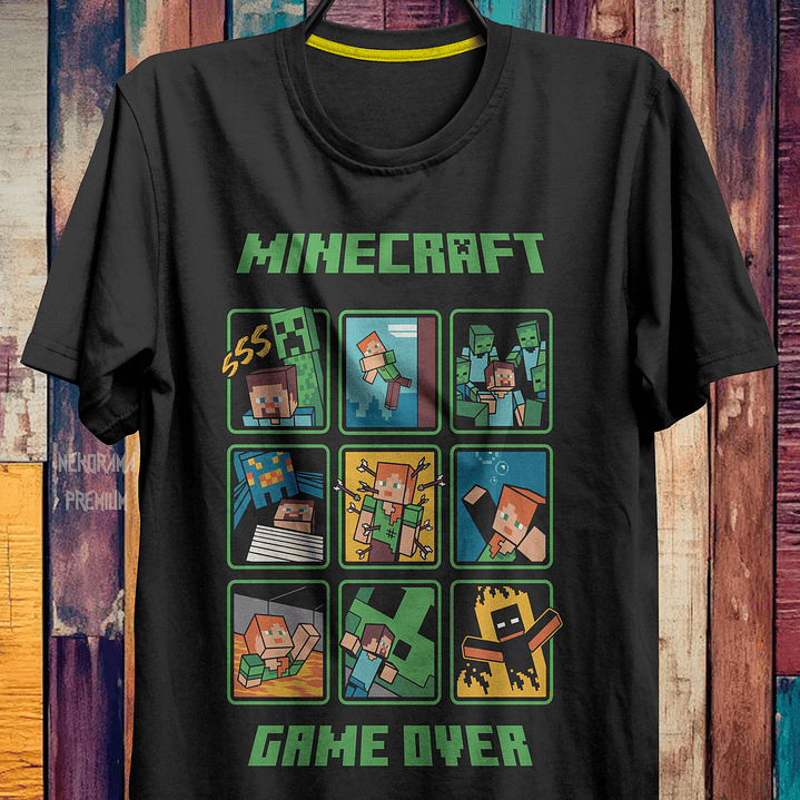 Coleção T-shirts Minecraft 