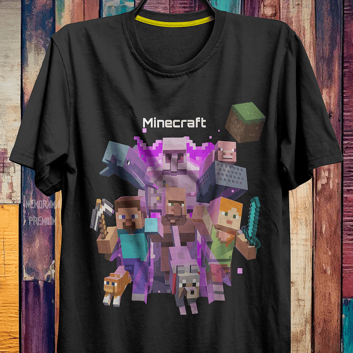 Coleção T-shirts Minecraft 