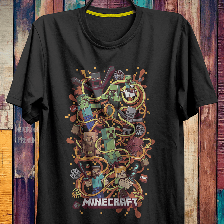 Coleção T-shirts Minecraft 