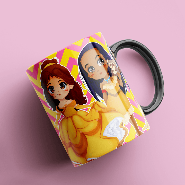 Coleção Canecas Princesas Disney 1