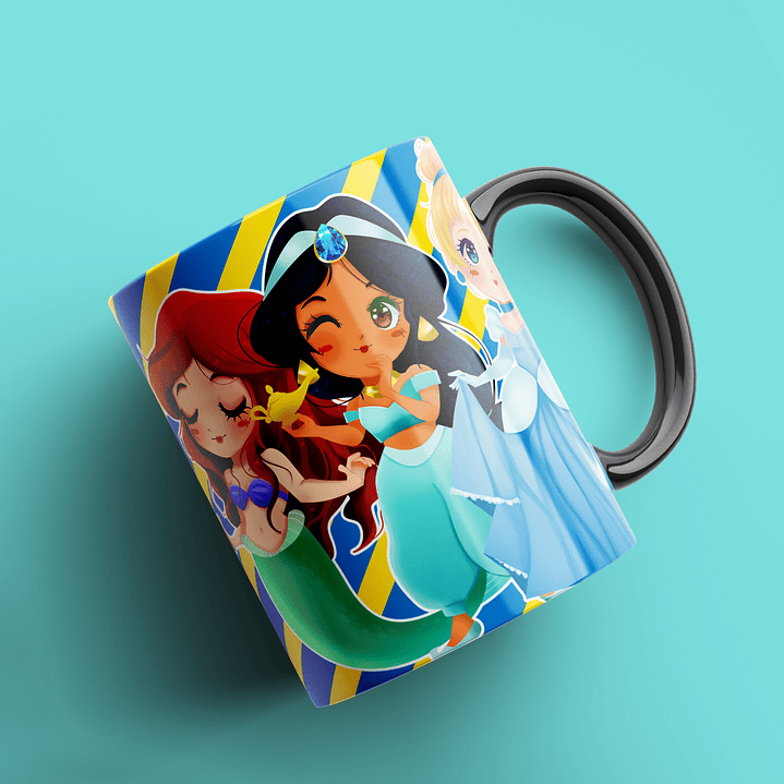 Coleção Canecas Princesas Disney 5