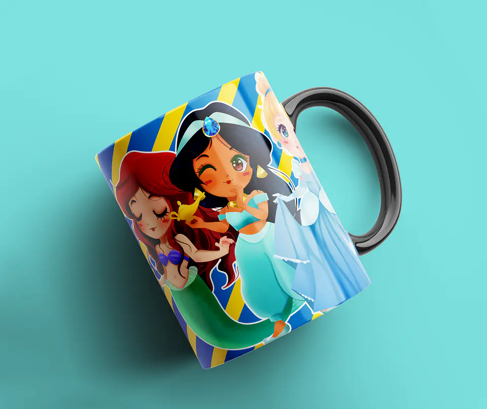 Coleção Canecas Princesas Disney 5