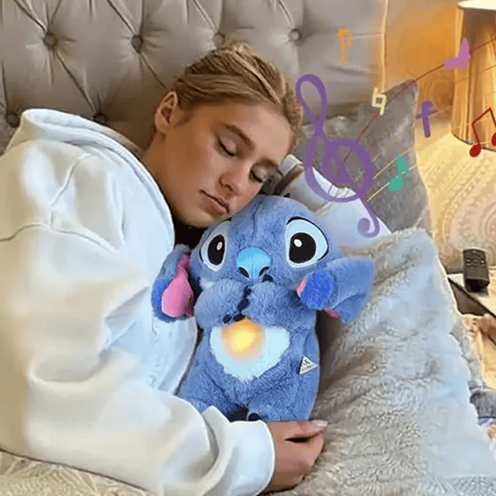 Peluche Interativo Stitch - Respira, Brilha e Toca Músicas Relaxantes 2