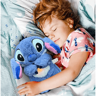 Peluche Interativo Stitch - Respira, Brilha e Toca Músicas Relaxantes