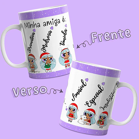 Caneca Amizade Meninas Super Poderosas