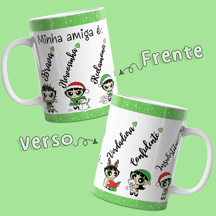 Caneca Amizade Meninas Super Poderosas 3