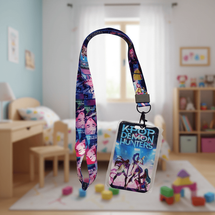 Lanyard Huntrix - Guerreiras k-pop  (porta passe) 1