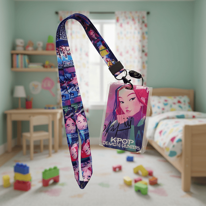 Lanyard Huntrix - Guerreiras k-pop  (porta passe) 3
