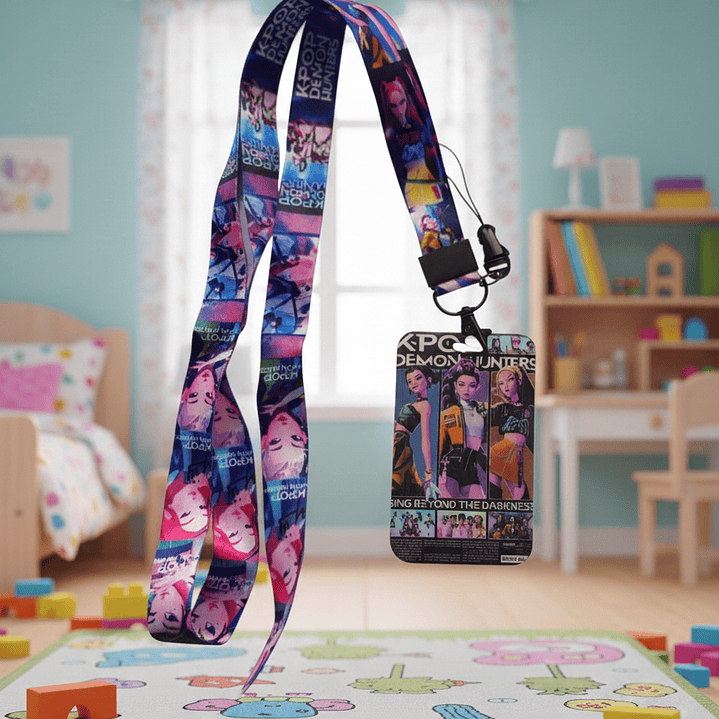 Lanyard Huntrix - Guerreiras k-pop  (porta passe) 4