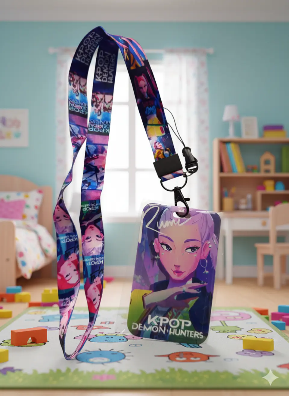 Lanyard Huntrix - Guerreiras k-pop  (porta passe) 5