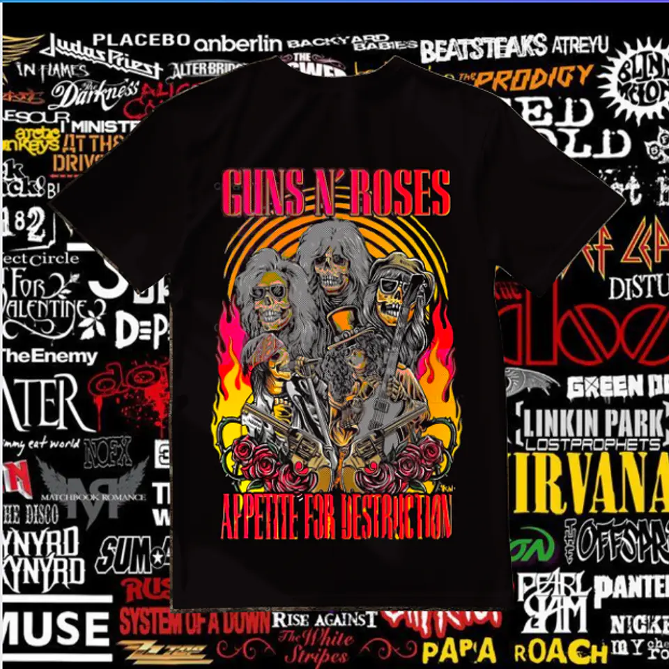 T-shirt Bandas de Rock - T-shirt Rock Band 3