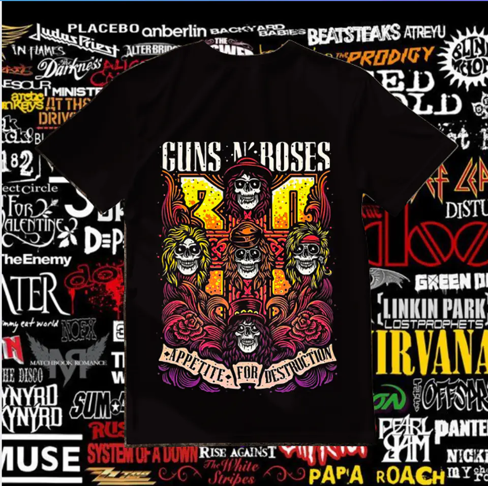 T-shirt Bandas de Rock - T-shirt Rock Band 4