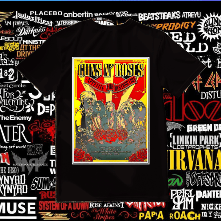 T-shirt Bandas de Rock - T-shirt Rock Band 7