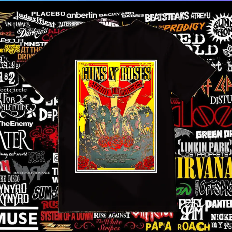 T-shirt Bandas de Rock - T-shirt Rock Band 6