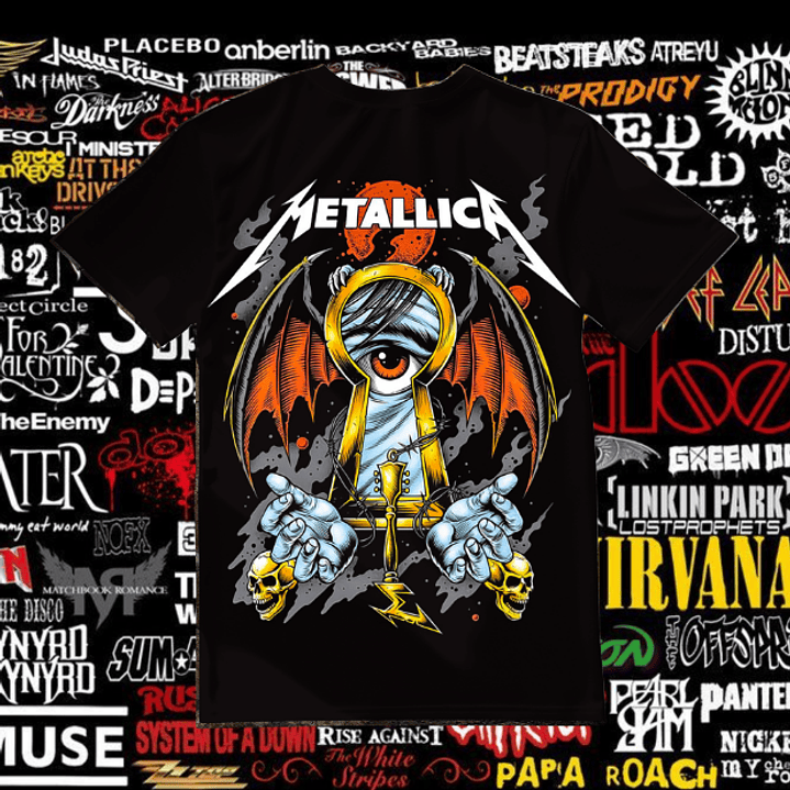 T-shirt Bandas de Rock - T-shirt Rock Band 8