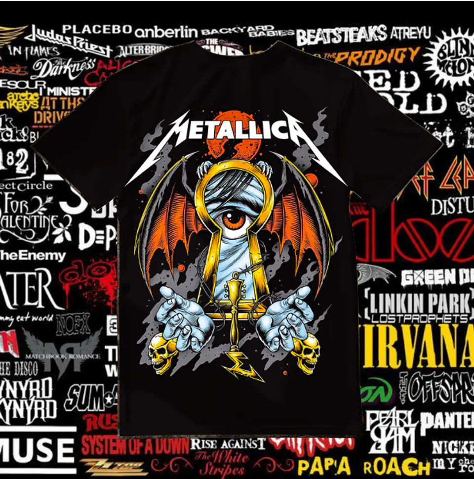 T-shirt Bandas de Rock - T-shirt Rock Band 7