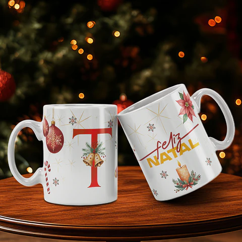 Caneca Alfabeto Feliz Natal