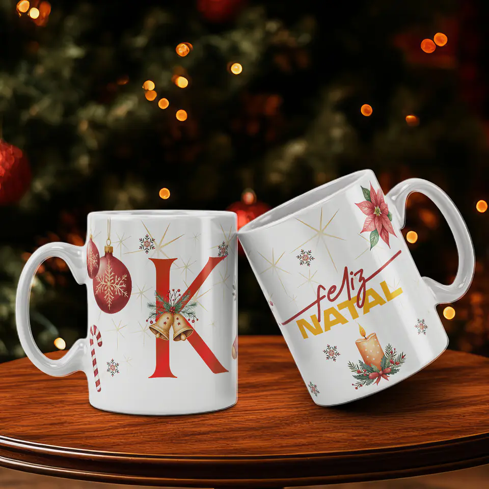 Caneca Alfabeto Feliz Natal 13