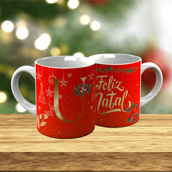 Sua Inicial num Presente de Natal 2