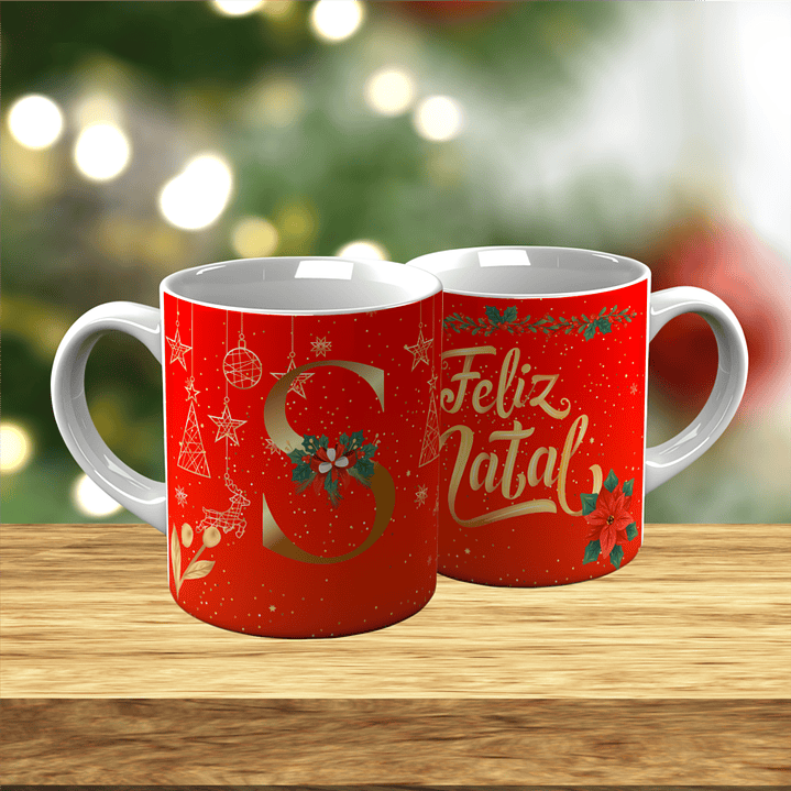 Sua Inicial num Presente de Natal 4