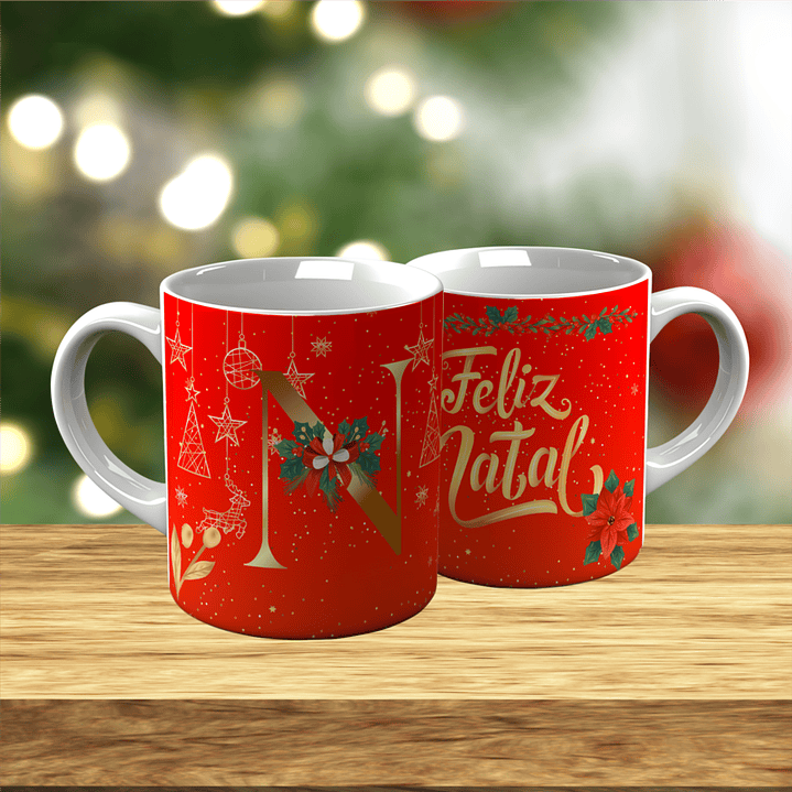 Sua Inicial num Presente de Natal 7