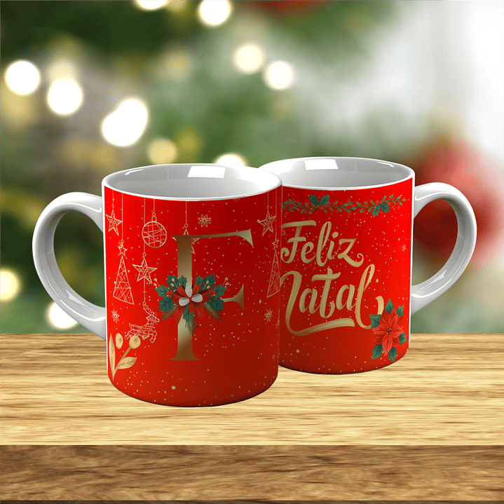 Sua Inicial num Presente de Natal 24