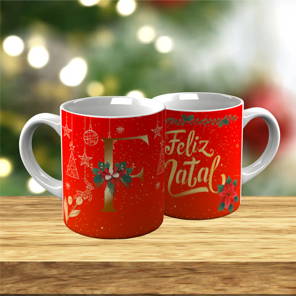 Sua Inicial num Presente de Natal 24
