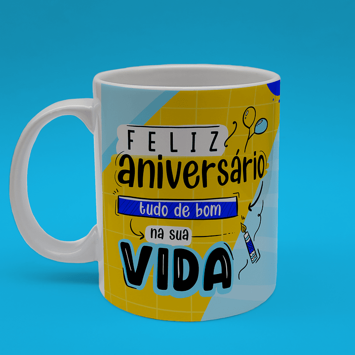 Caneca Aniversário Presente Perfeito 7