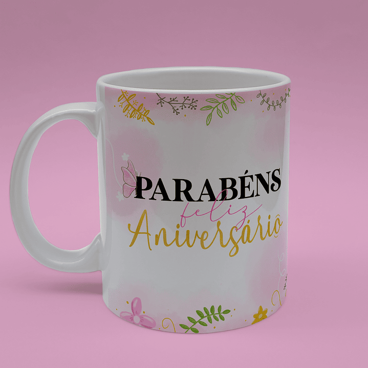 Caneca Aniversário Presente Perfeito 10
