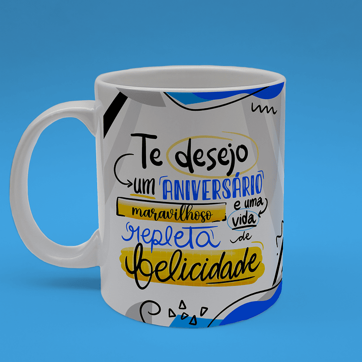 Caneca Aniversário Presente Perfeito 17