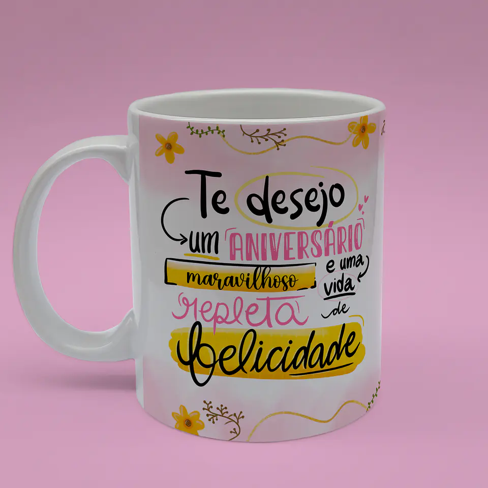 Caneca Aniversário Presente Perfeito 19