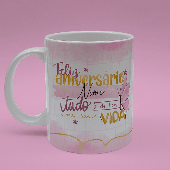 Caneca Aniversário Presente Perfeito 20