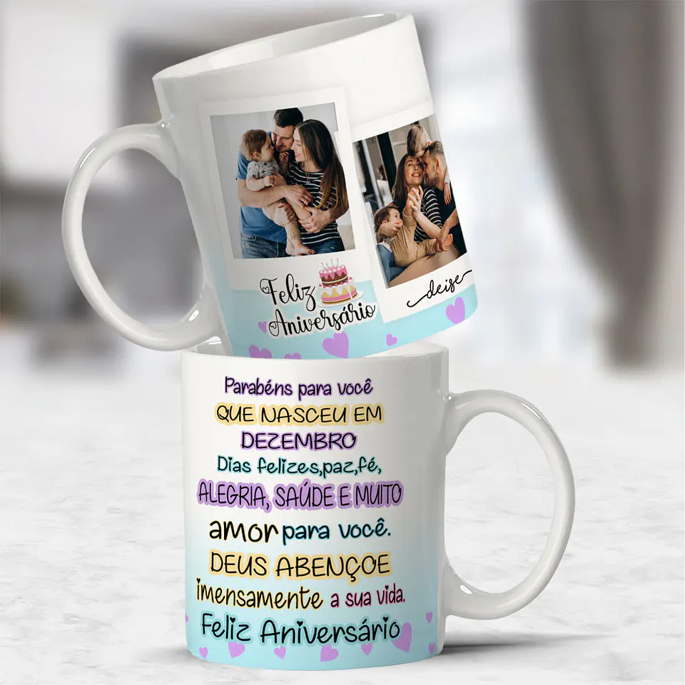 Coleção Caneca Aniversário Data Especial 2